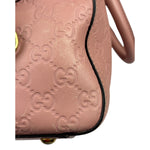 Gucci Pink Leather Guccissima Two-Way Boston Bag