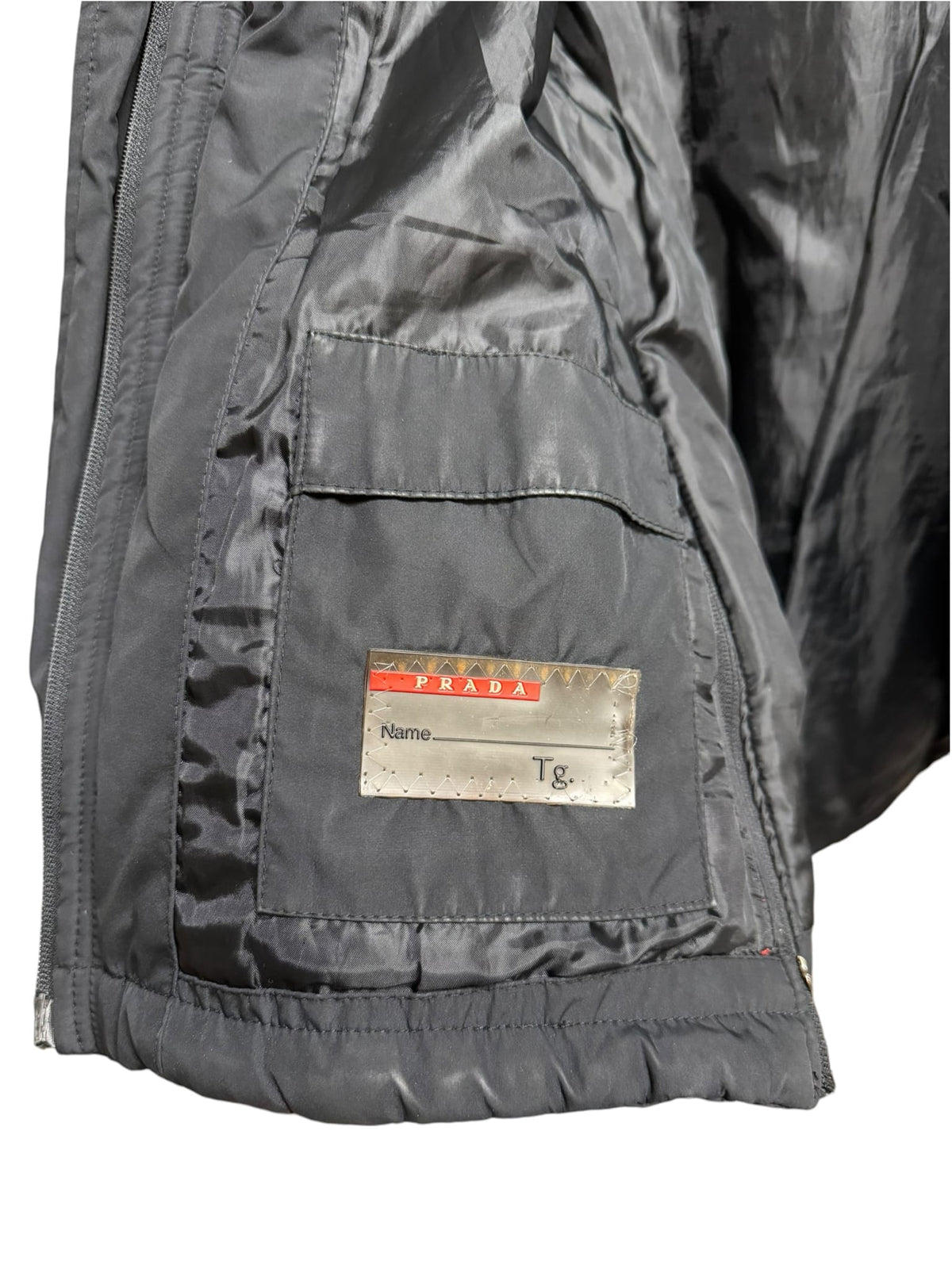 Vintage Prada Nylon Faux Fur Parka Jacket