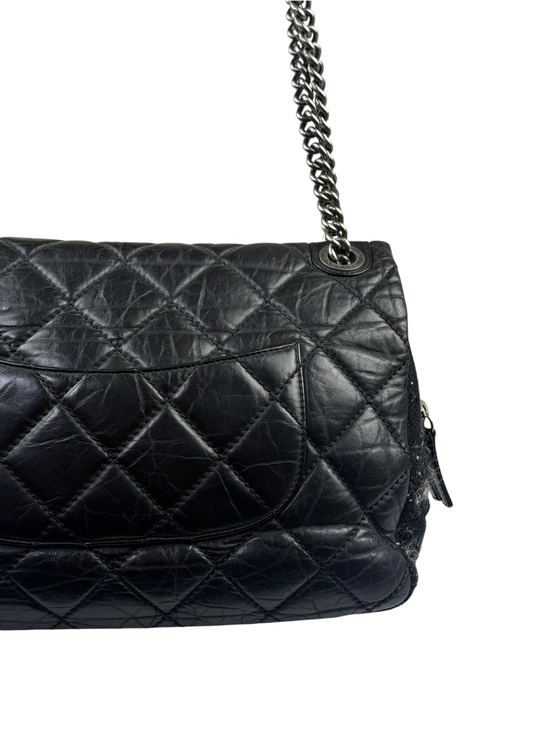 Chanel Black Quilted Calfskin Portobello Flap Bag 2013