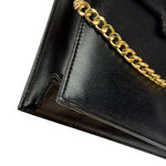 Christian Dior Black Leather Flap Bag Replacement Chain