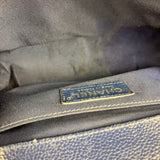 Chanel Blue Chevron Caviar Medium Boy Bag 2019