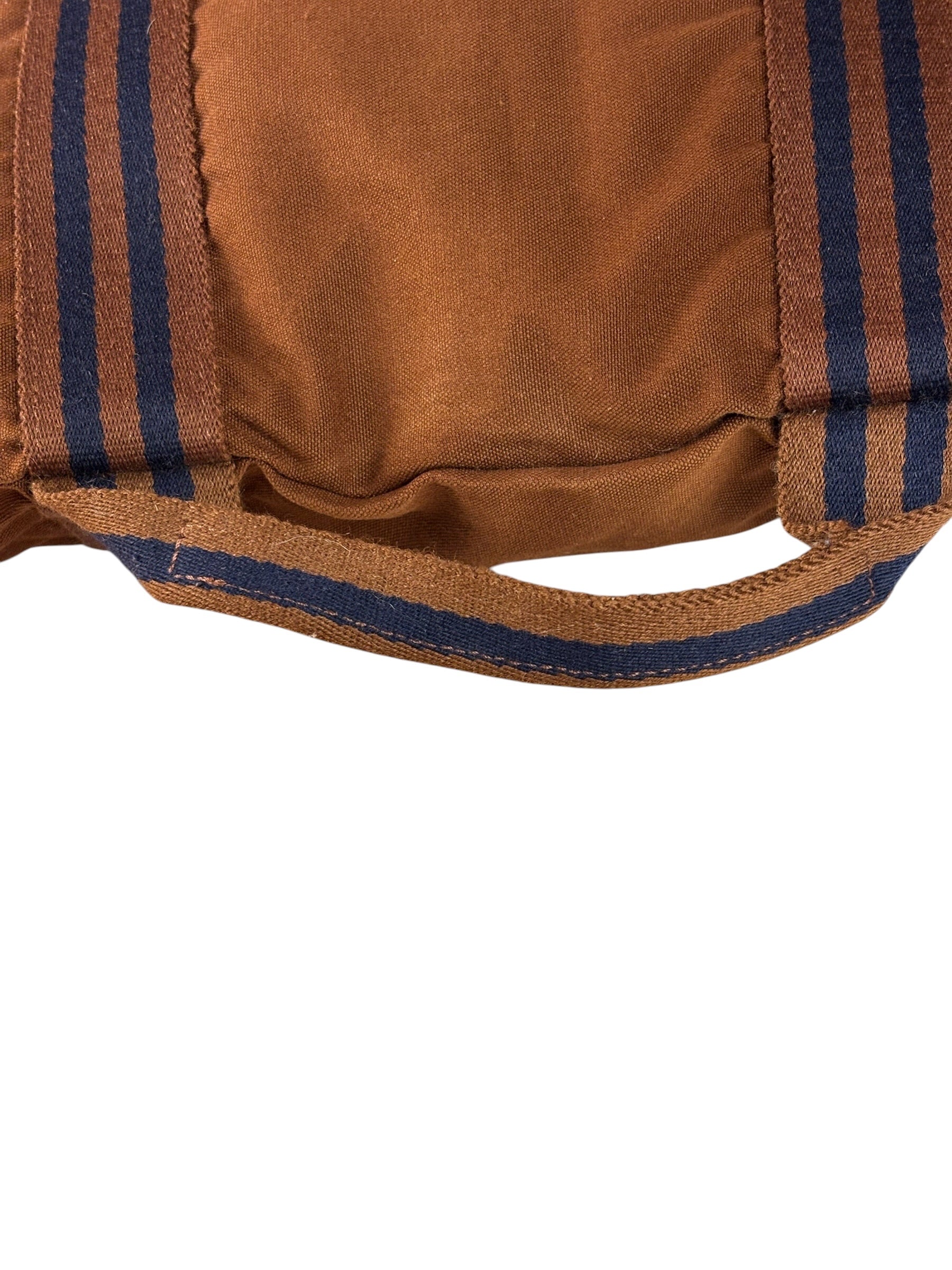 Hermes Vintage Brown Canvas Fourre Tote