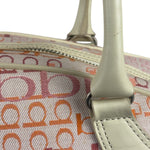 Burberry Blue Label Pink Multi Logo Bowler Bag