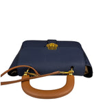 Burberry Navy Blue/Brown Dk88 Medium Two-Way Bag