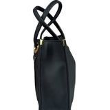Fendi Black Rubber Mini Shoppers Tote