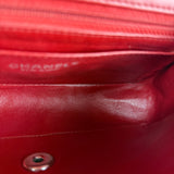 Chanel Red Quilted Leather Classic Mini Flap Bag 2012