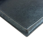 Prada Black Leather Saffiano Phone Holder