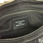 Balenciaga Black Leather Pamela Small Shoulder Bag