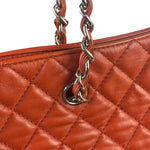 Chanel Red Quilted Calfskin In The Business Tote 2011