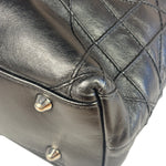 Christian Dior Black Leather Cannage Granville Chain Tote