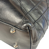 Christian Dior Black Leather Cannage Granville Chain Tote