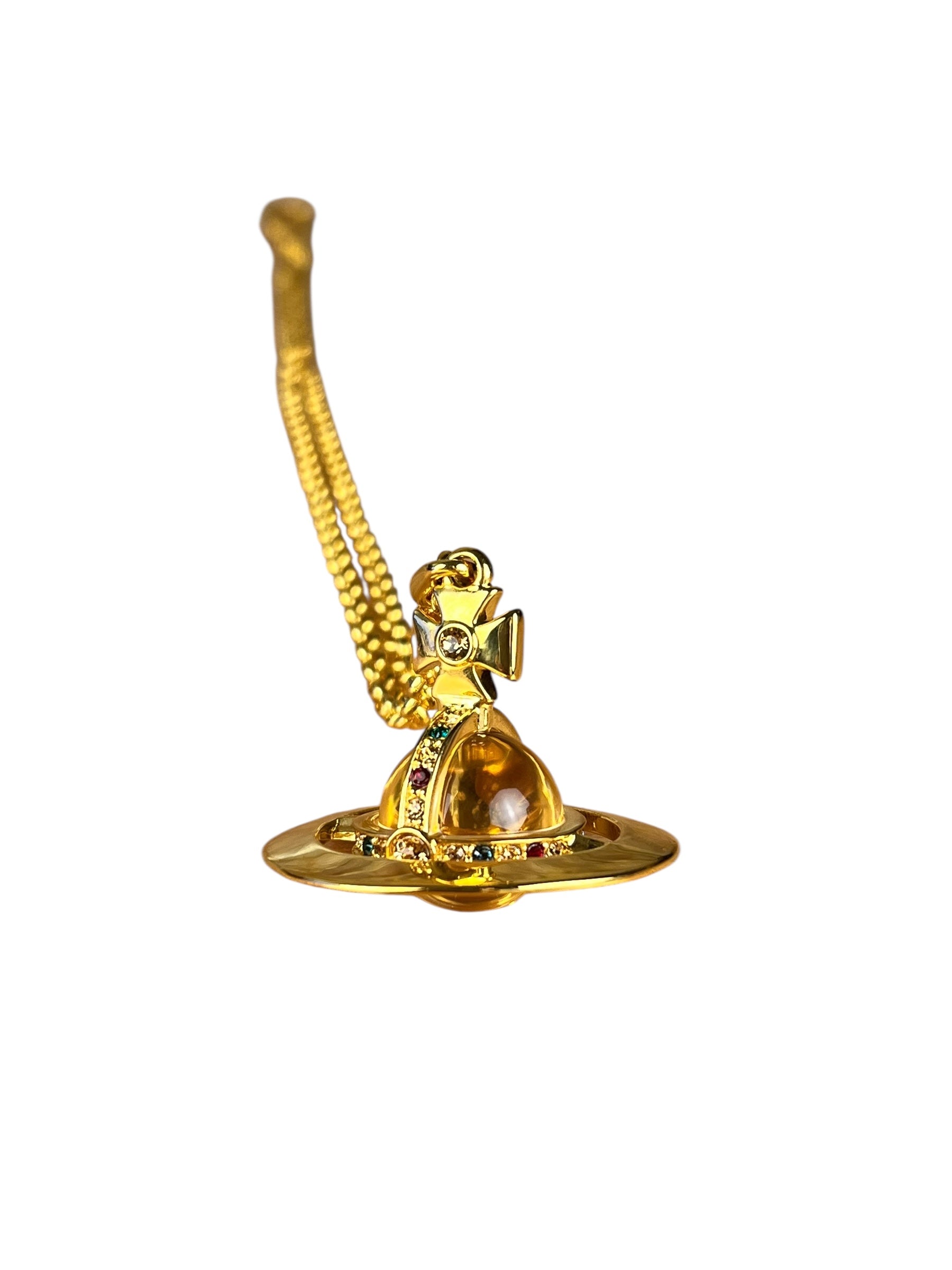 Vivienne Westwood Gold 3D Orb Necklace