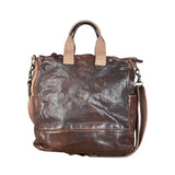 Campomaggi Dark Brown Leather 2 Way Tote