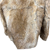 Vintage Brown/Ivory Rabbit Fur Coat