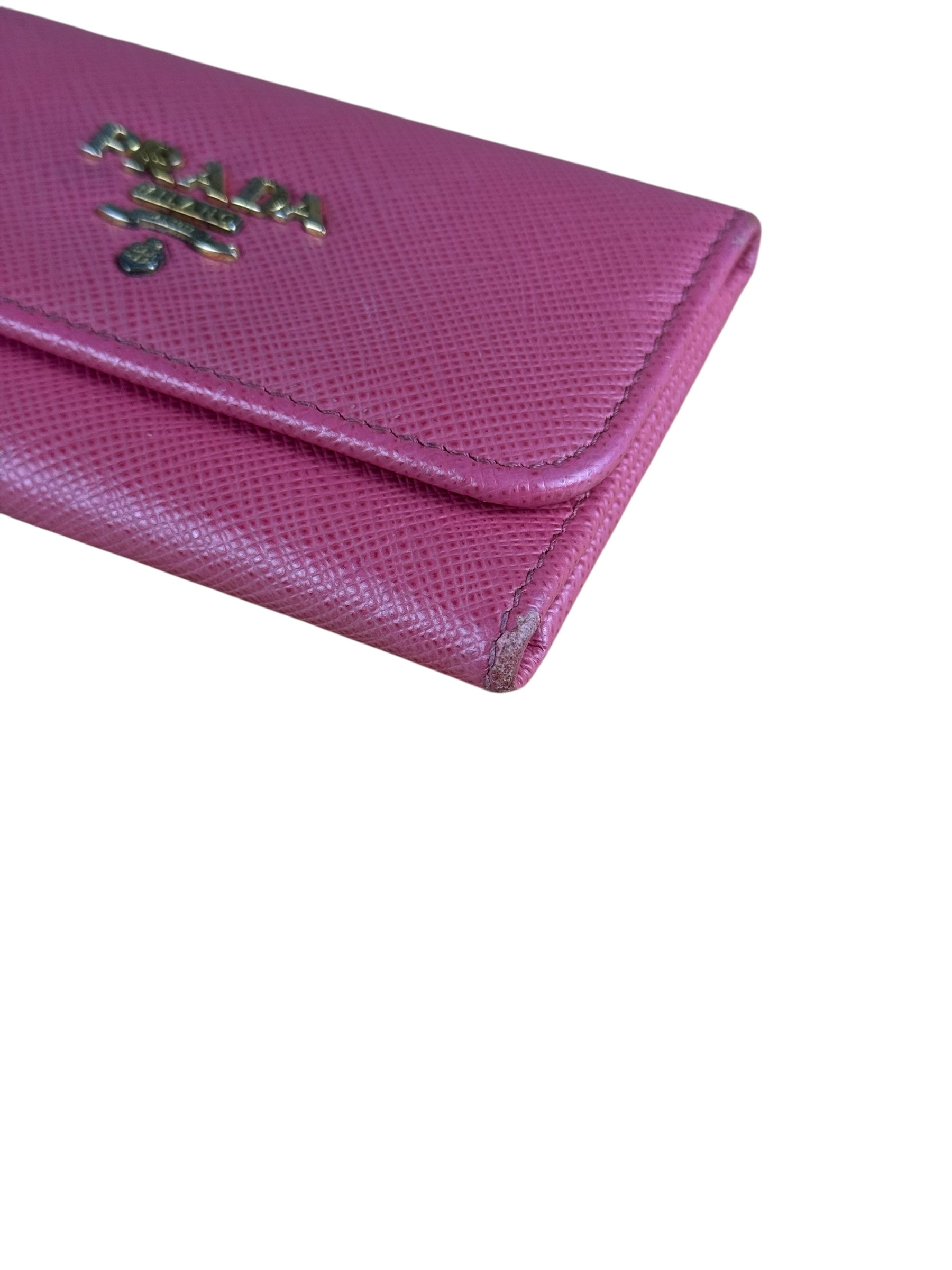 Prada Vintage Pink Compact Key Holder