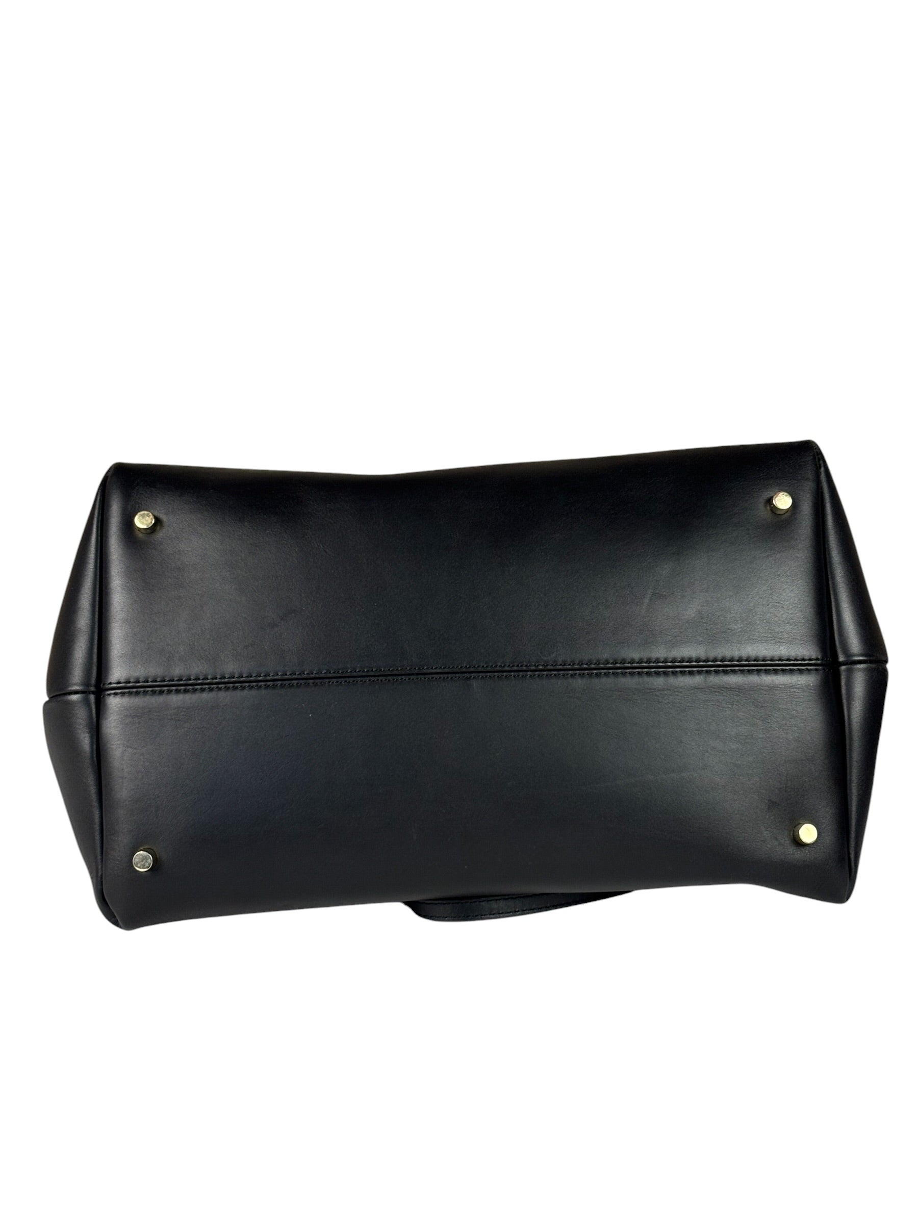 Manu Atelier Black Leather Le Cambon 35 Tote