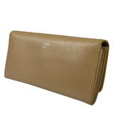 Fendi Beige Monster Face Leather Long Wallet