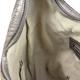 Gucci Vintage GG Metallic Leather Hobo Shoulder Bag
