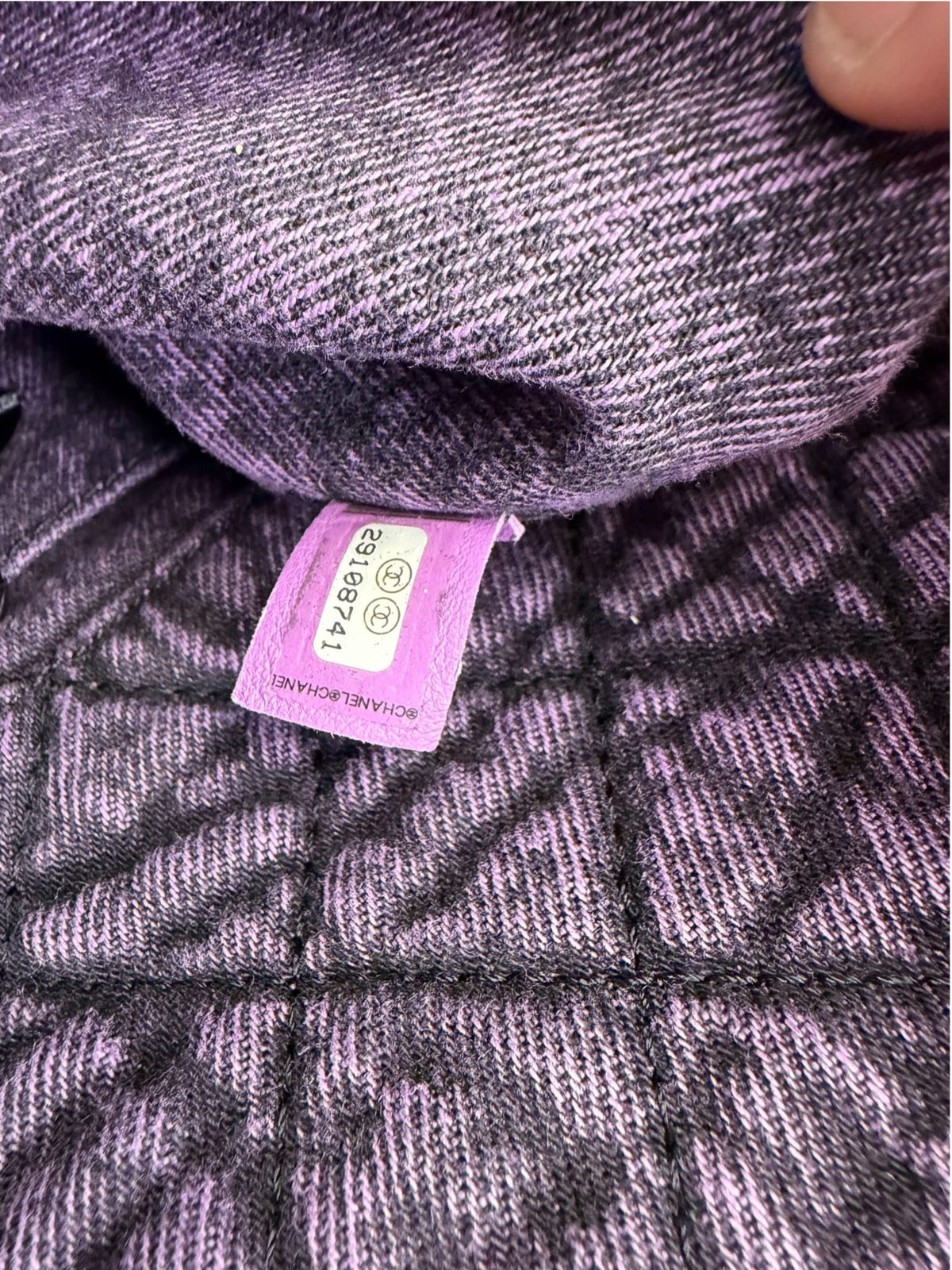 Chanel Purple Denimpressions XXL Flap Bag 2019