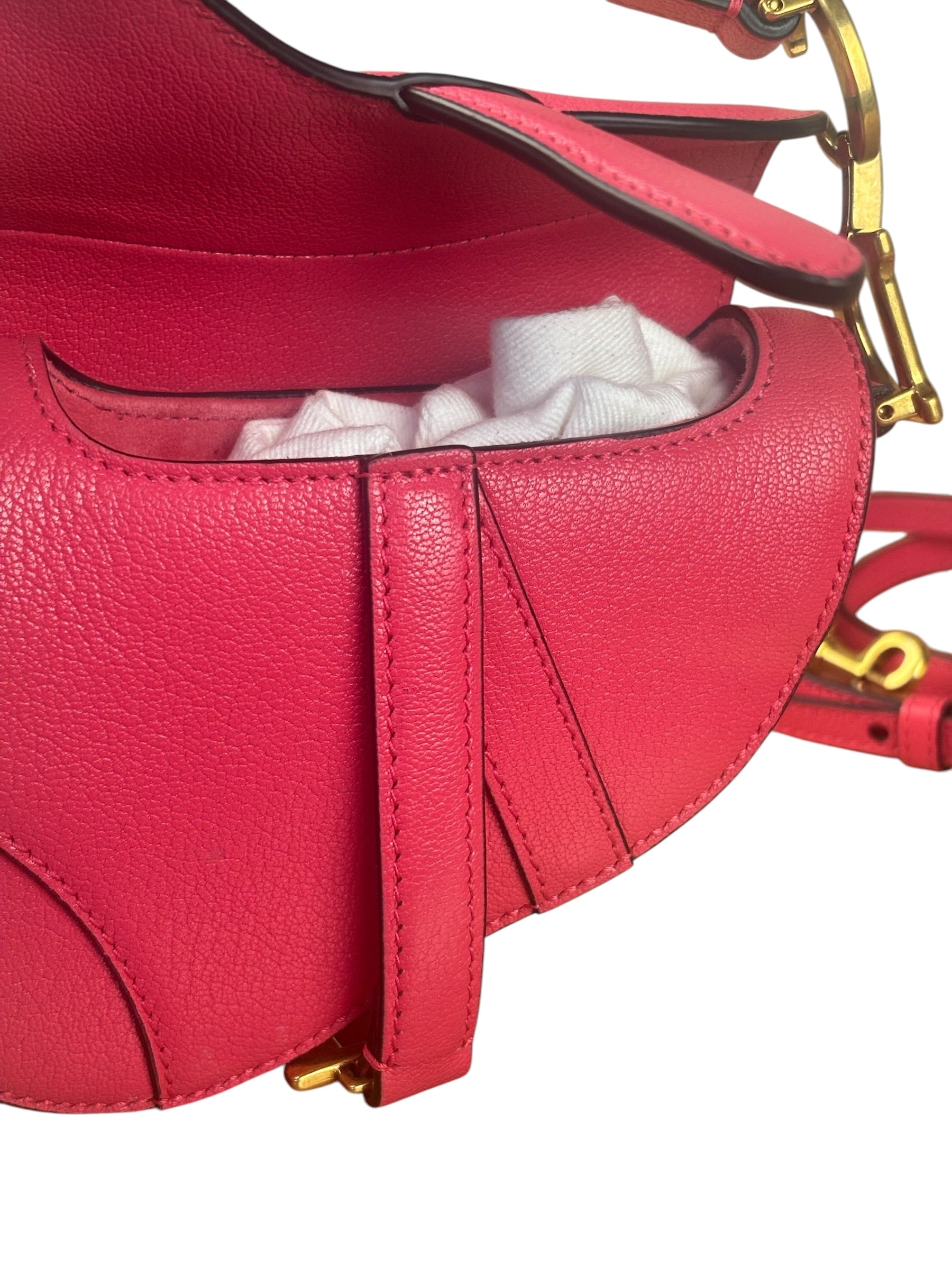 Christian Dior Pink Sanddle Micro Shoulder Bag