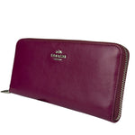 Coach Plum Long Zip Wallet