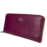 Coach Plum Long Zip Wallet