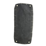Chanel Vintage Large Square Quilt Tote Faded Black 2003