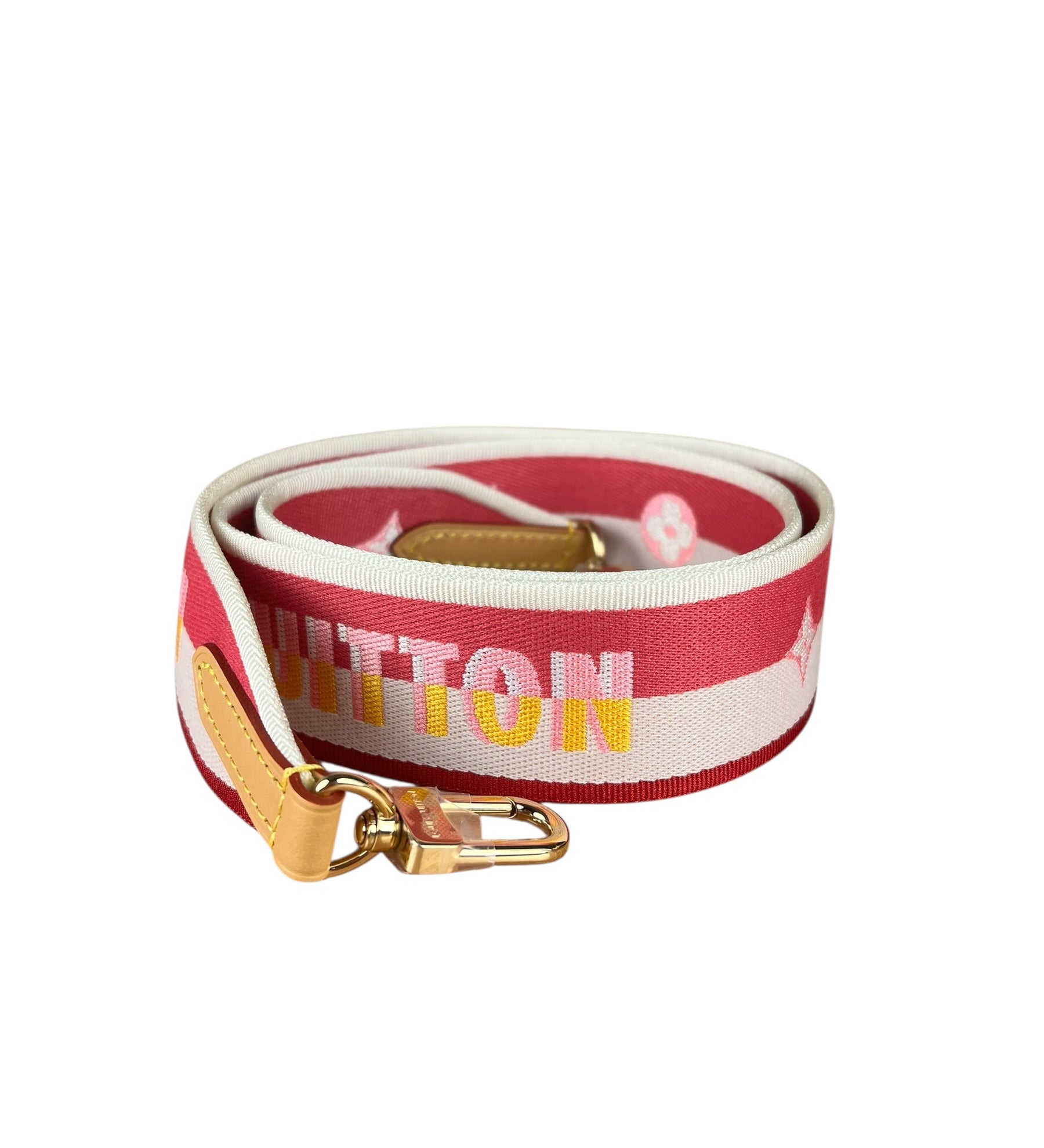 Louis Vuitton Pink Diane Satchel Bag Strap