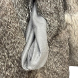 Gifu Mouhi Grey Rabbi Fur Coat