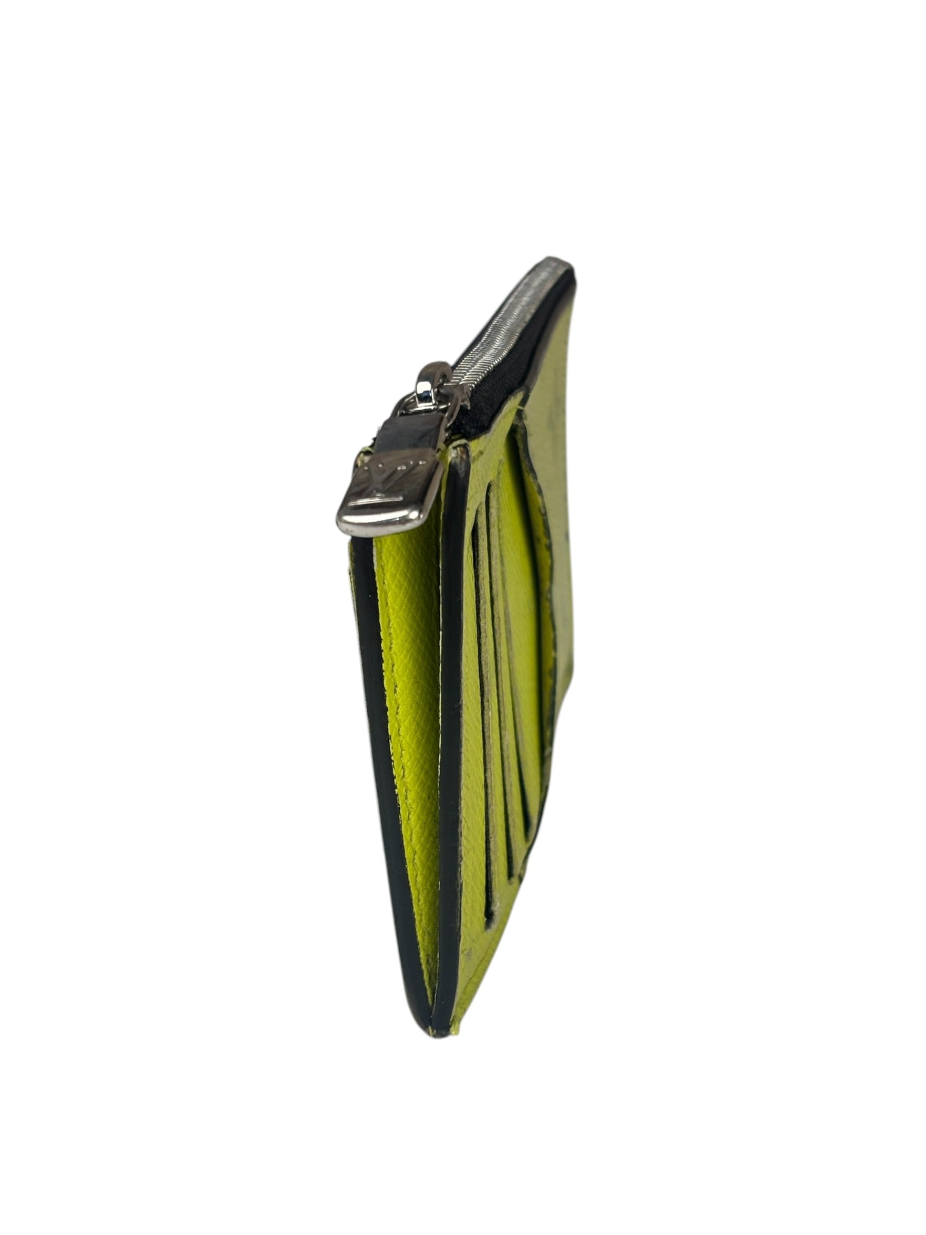 Louis Vuitton Neon Yellow Monogram Coin Card Holder