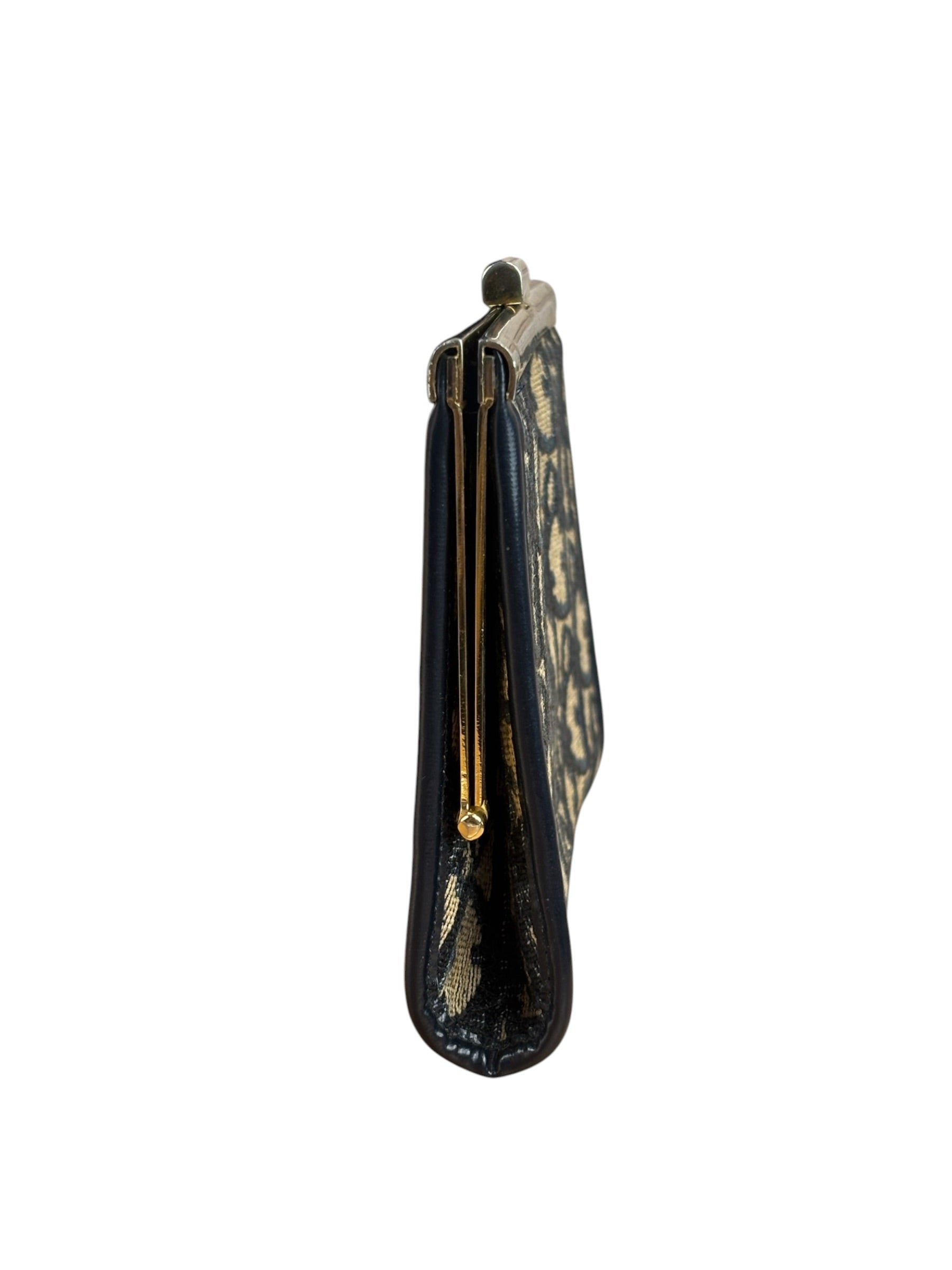 Christian Dior Vintage Diorissimo Oblique Kisslock Clutch