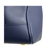 Burberry Navy Blue/Brown Dk88 Medium Two-Way Bag