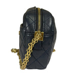 Chanel Navy Quilted Lambskin Small Camera Bag 2019