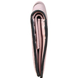 Fendi Light Pink Leather F Logo Snap Wallet