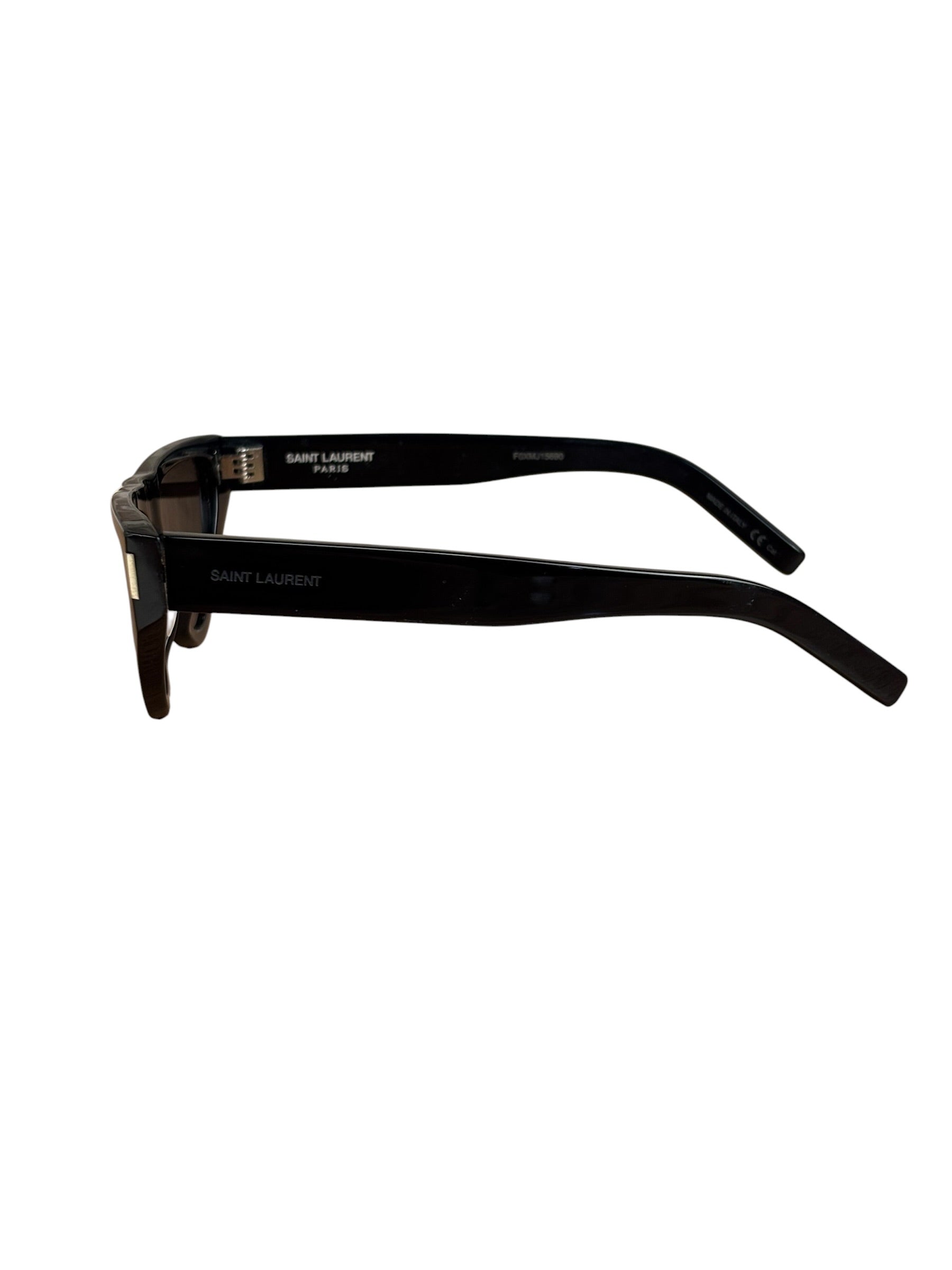 Yves Saint Laurent Black New Wave Sunglasses SL 468