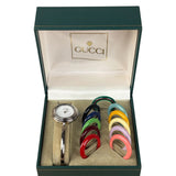 Gucci Stainless Silver Interchangeable Bezel Watch