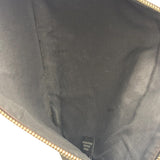 Fendi Black Monster Eye Leather Pouch/Clutch