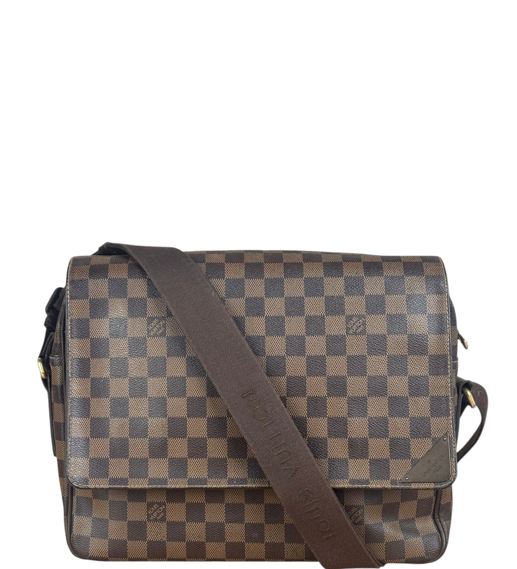 Louis Vuitton Damier Ebene Shelton Messenger Shoulder Bag MM