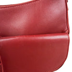 Loewe Vintage Red Leather Shoulder Bag