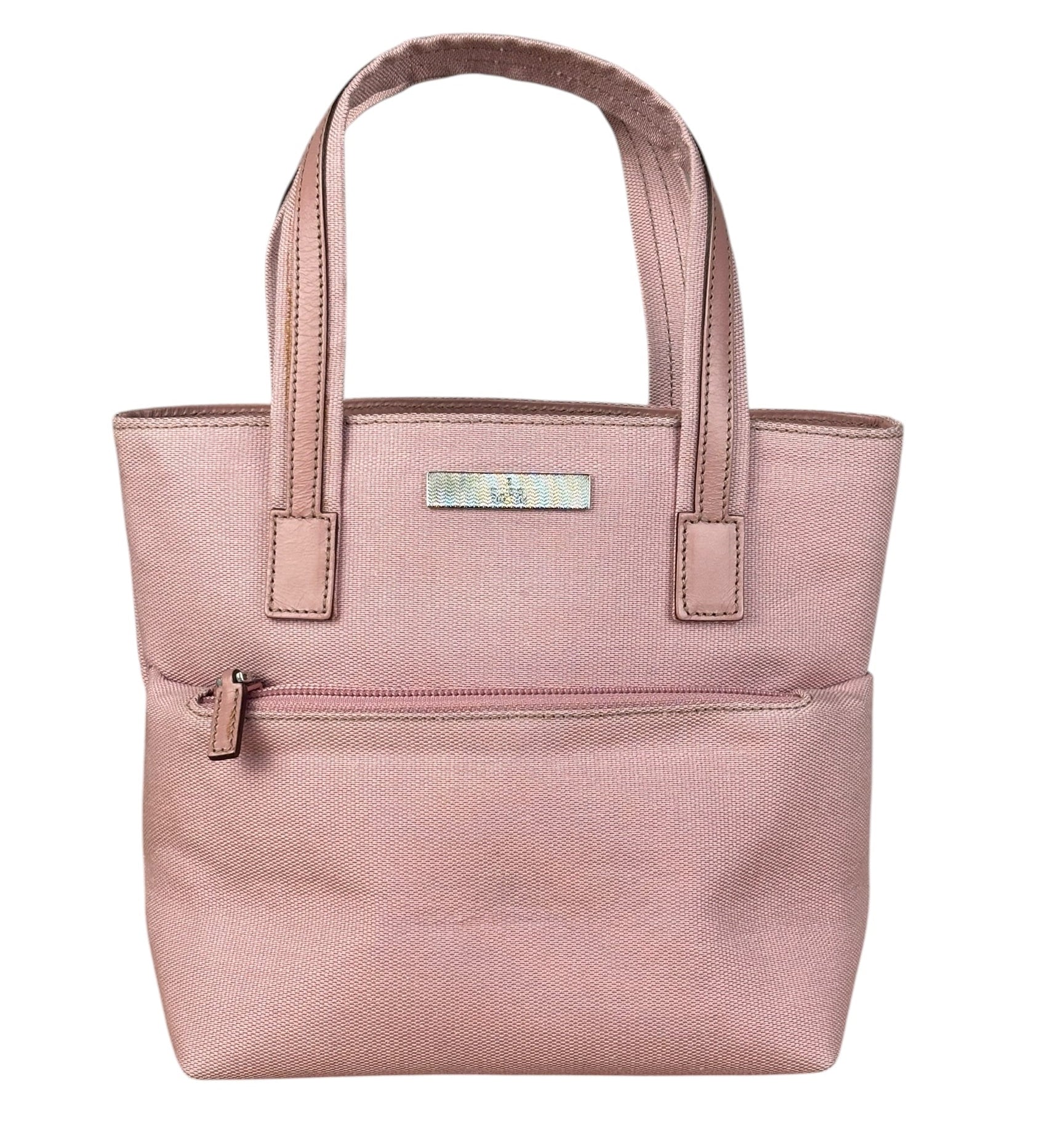 Gucci Pink Vintage Canvas Mini Tote Handbag