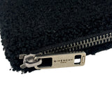 Givenchy Black Wool/Leather Trim Pouch