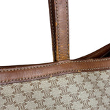 Celine Vintage Coated Canvas Macadam Shoulder Tote