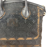 Louis Vuitton Limited Edition Black Monogram Transparence Lockit Hand Bag
