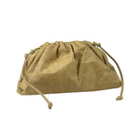 Bottega Veneta Beige Leather Kraft Paper Mini Pouch
