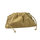 Bottega Veneta Beige Leather Kraft Paper Mini Pouch
