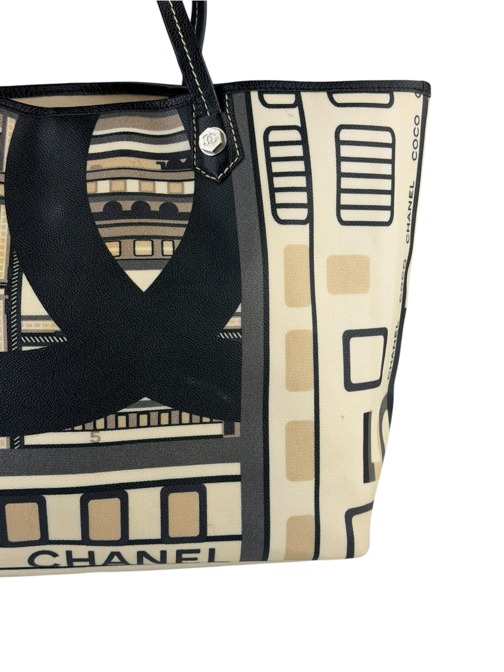 Chanel Colorblock Leather Le Train Shopping Tote 2006