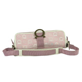 Ferragamo Pink Canvas Gancini Shoulder Bag