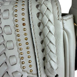 Gucci Limited Edition White Leather Marrakech Satchel Shoulder Bag