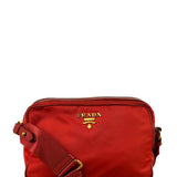 Prada Red Nylon Camera Crossbody Bag