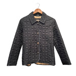 Coach Signature Quilted Coat Black